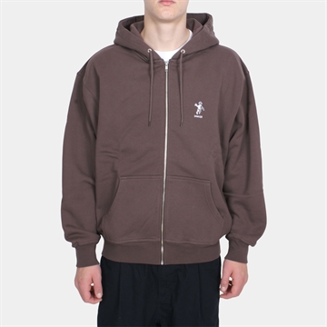 Dancer OG Logo Zip Hoodie Brown